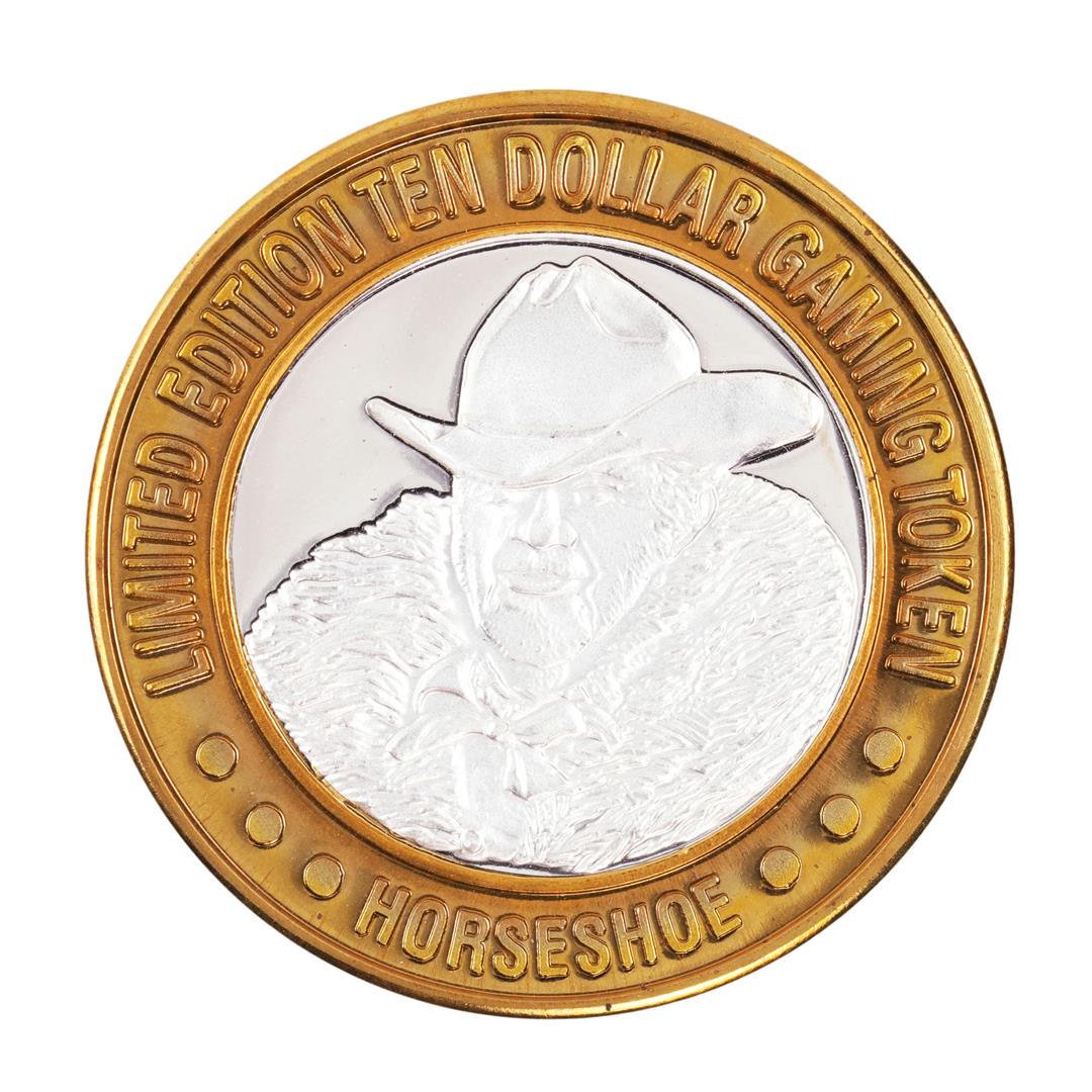 .999 Silver Binions Horseshoe Las Vegas, NV $10 Casino: One .999 Silver Binions Horseshoe Las Vegas, NV $10 Casino Limited Edition Gaming Token.
