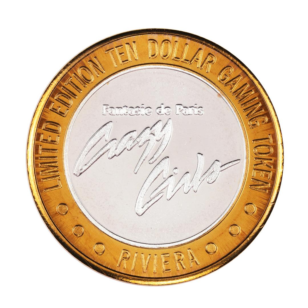.999 Silver Riviera Hotel & Casino Las Vegas $10 Casino: One .999 Silver Riviera Hotel & Casino Las Vegas $10 Casino Limited Edition Gaming Token .