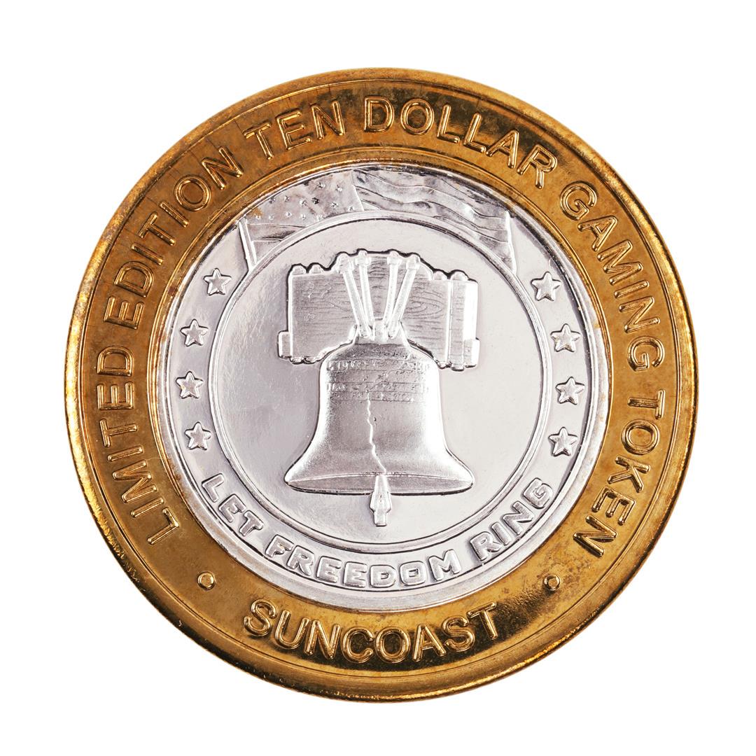 .999 Fine Silver Suncoast Las Vegas, Nevada $10 Limited: One .999 Fine Silver Suncoast Las Vegas, Nevada $10 Limited Edition Gaming Token.
