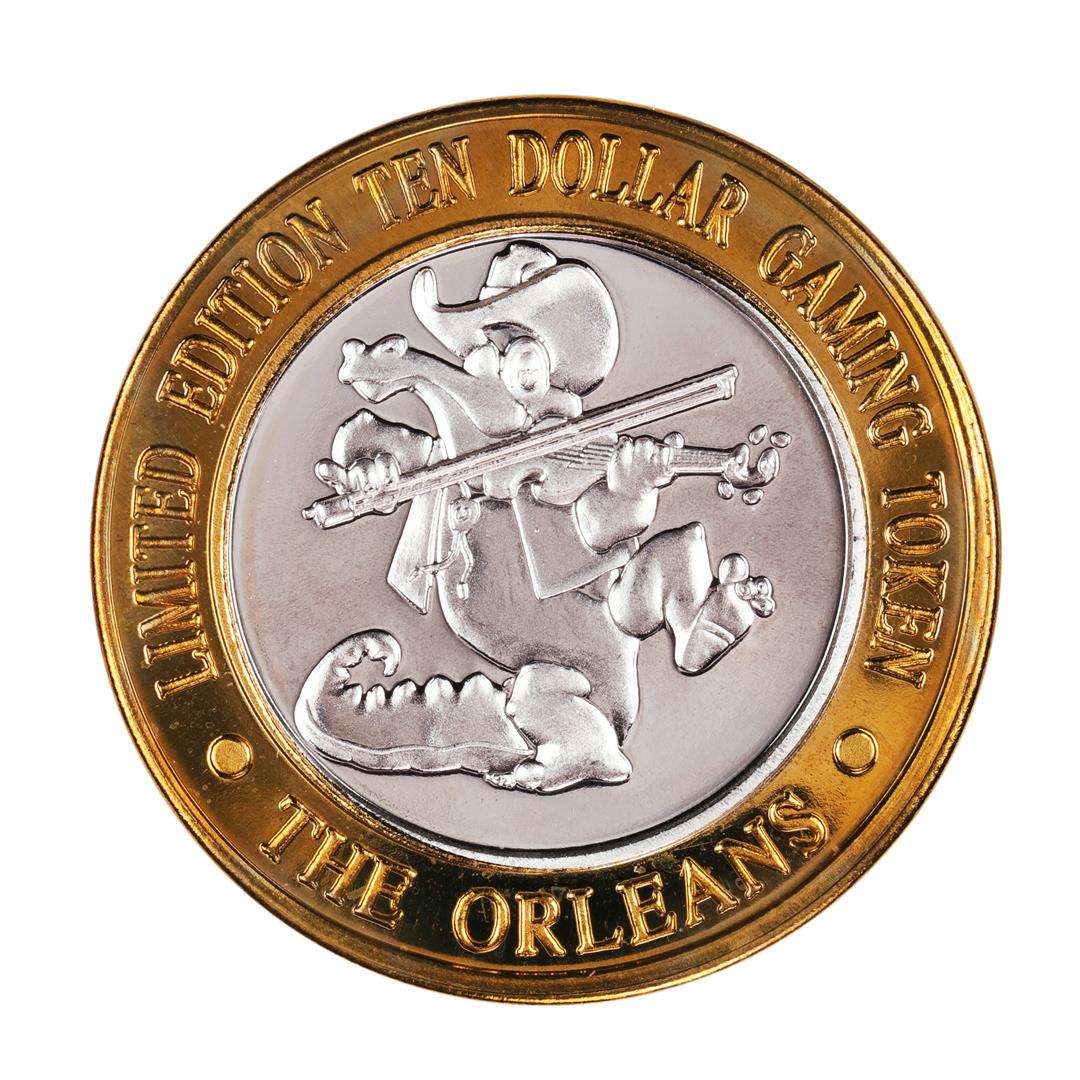 .999 Fine Silver The Orleans Las Vegas, Nevada $10: One .999 Fine Silver The Orleans Las Vegas, Nevada $10 Limited Edition Gaming Token.