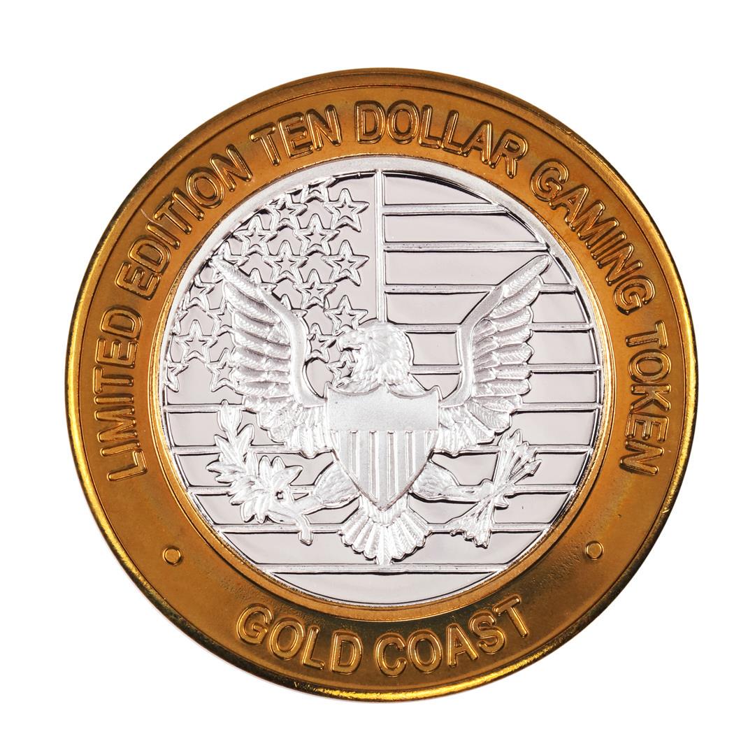 .999 Fine Silver Gold Coast Las Vegas, Nevada $10: One .999 Fine Silver Gold Coast Las Vegas, Nevada $10 Casino Limited Edition Gaming Token.