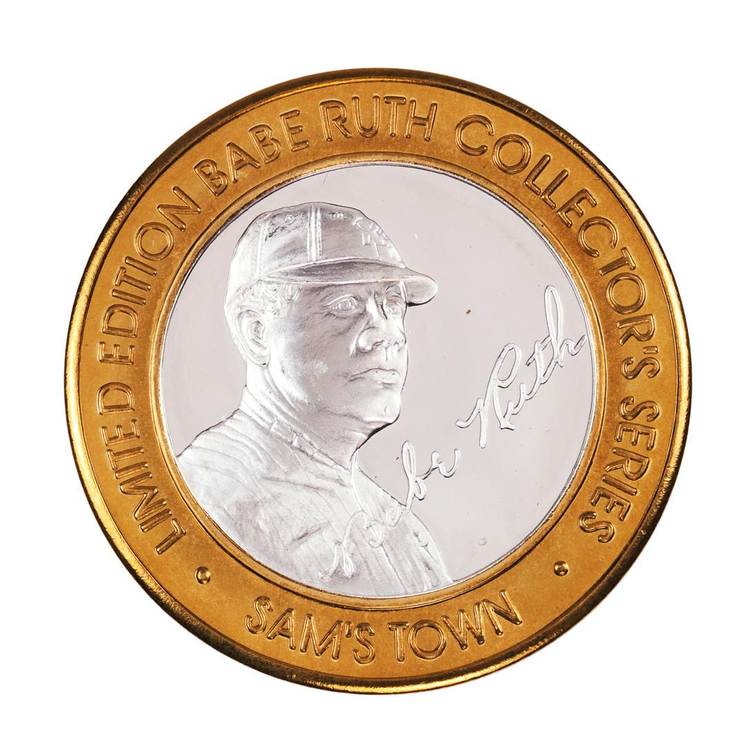 .999 Silver Sam's Town Las Vegas, Nevada $10 Limited: One .999 Silver Sam's Town Las Vegas, Nevada $10 Limited Edition Casino Gaming Token.