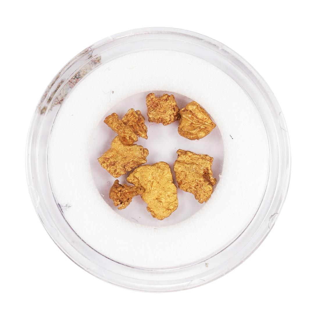 Lot of Gold Nuggets 1.10 Grams Total Weight: One Lot of Gold Nuggets 1.10 Grams Total Weight.
