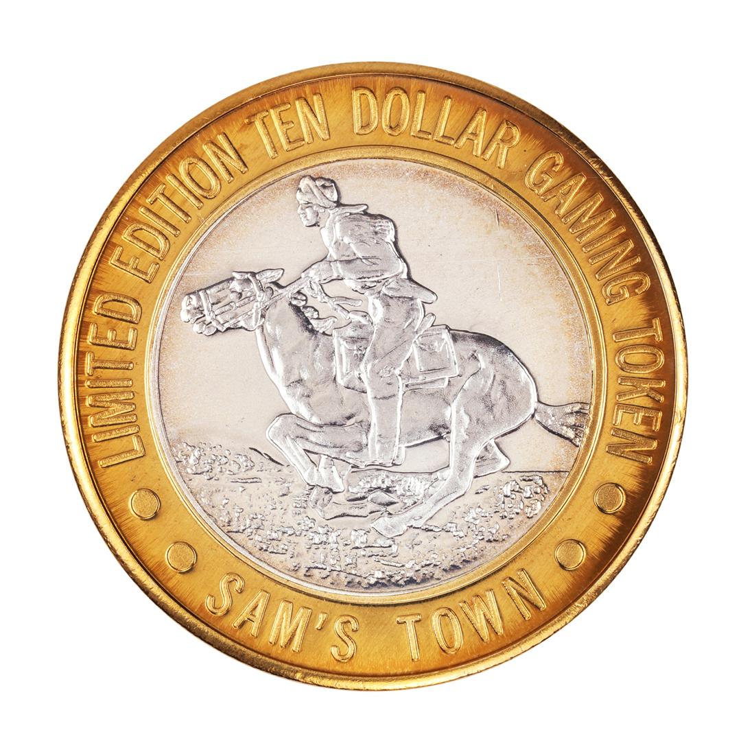 .999 Silver Sam Boyd's Sam's Town Las Vegas $10 Casino: One .999 Silver Sam Boyd's Sam's Town Las Vegas $10 Casino Gaming Token Limited Edition.