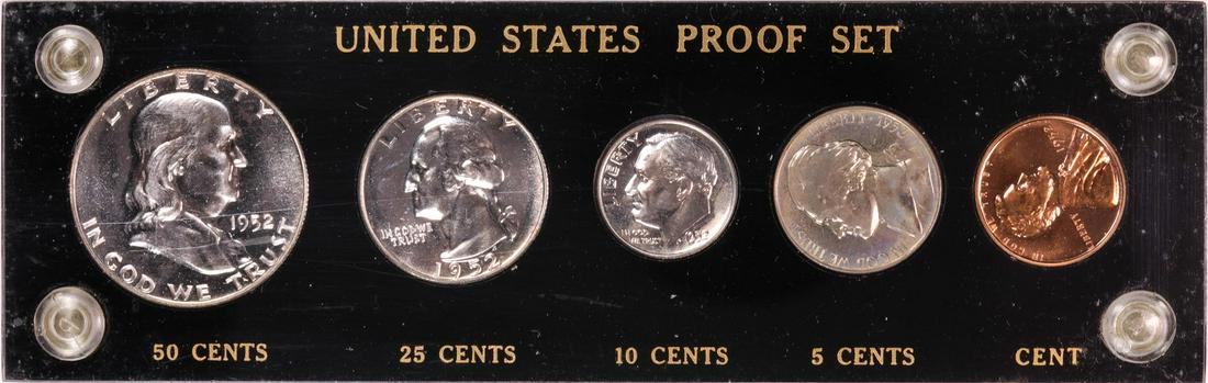 1952 (5) Coin Proof Set: One 1952 (5) Coin Proof Set.