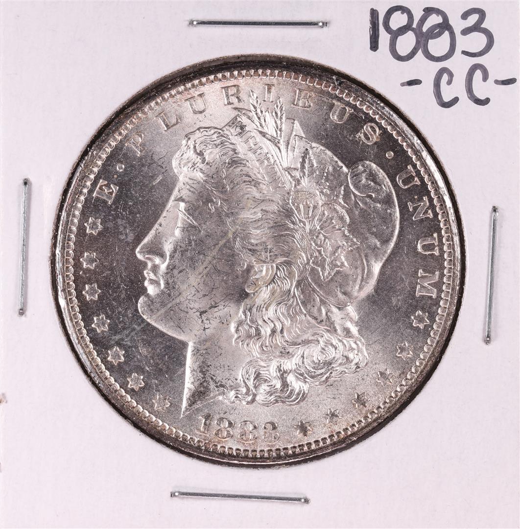 1883-CC $1 Morgan Silver Dollar Coin: One 1883-CC $1 Morgan Silver Dollar Coin.