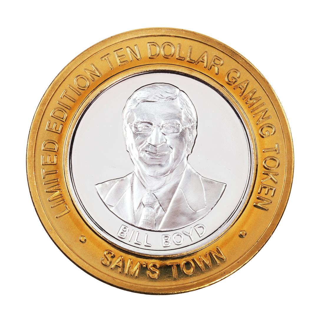 .999 Silver Sam's Town Las Vegas, Nevada $10 Limited: One .999 Silver Sam's Town Las Vegas, Nevada $10 Limited Edition Casino Gaming Token.