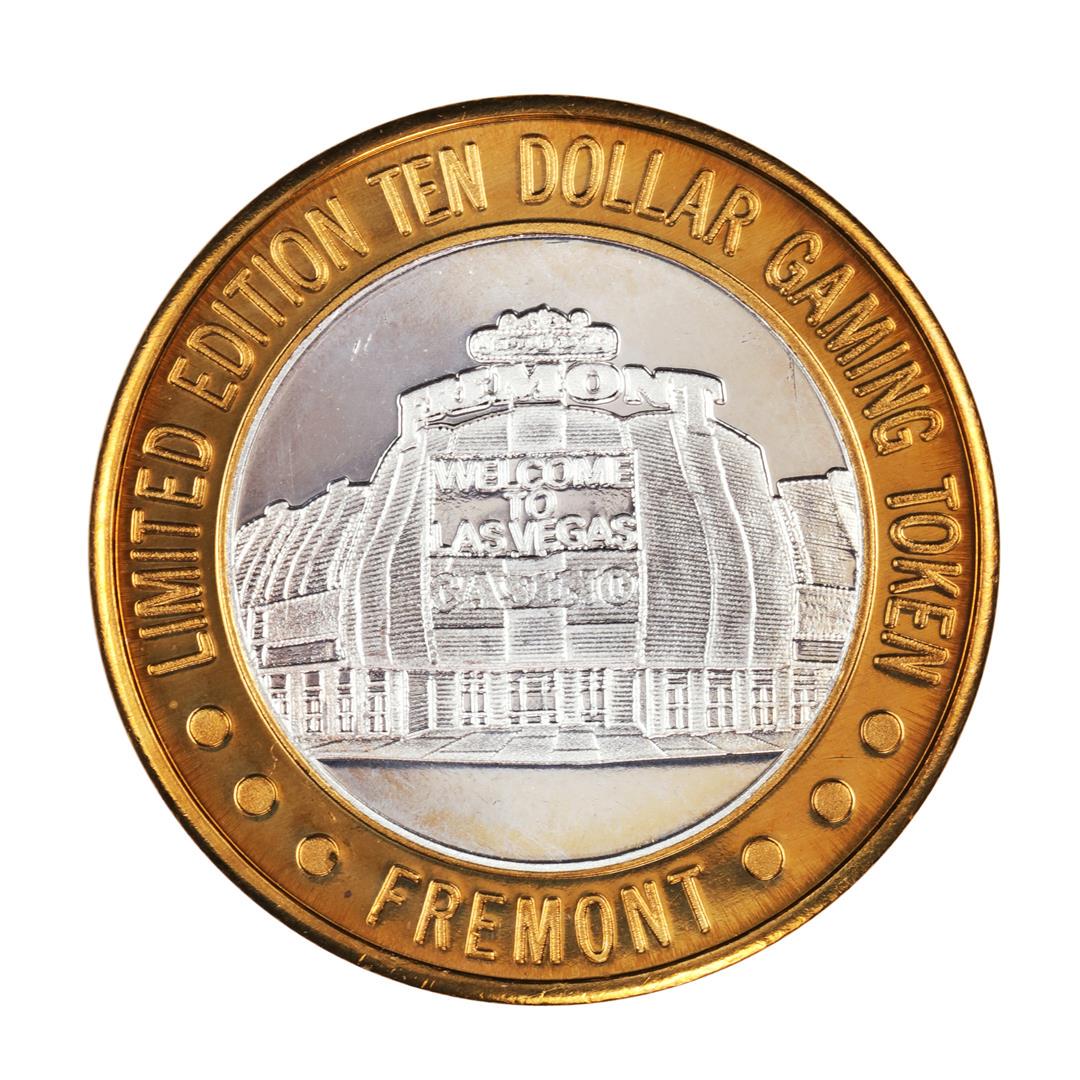 .999 Silver Sam Boyd's Fremont Las Vegas $10 Casino: One .999 Silver Sam Boyd's Fremont Las Vegas $10 Casino Limited Edition Gaming Token.