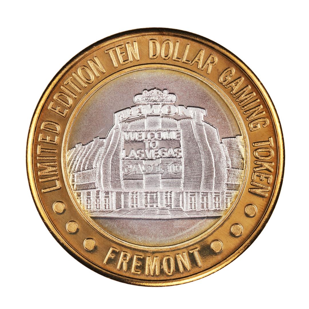 .999 Silver Sam Boyd's Fremont Las Vegas $10 Casino: One .999 Silver Sam Boyd's Fremont Las Vegas $10 Casino Limited Edition Gaming Token.
