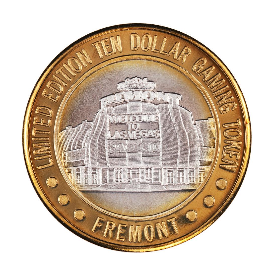 .999 Silver Sam Boyd's Fremont Las Vegas $10 Casino: One .999 Silver Sam Boyd's Fremont Las Vegas $10 Casino Limited Edition Gaming Token.