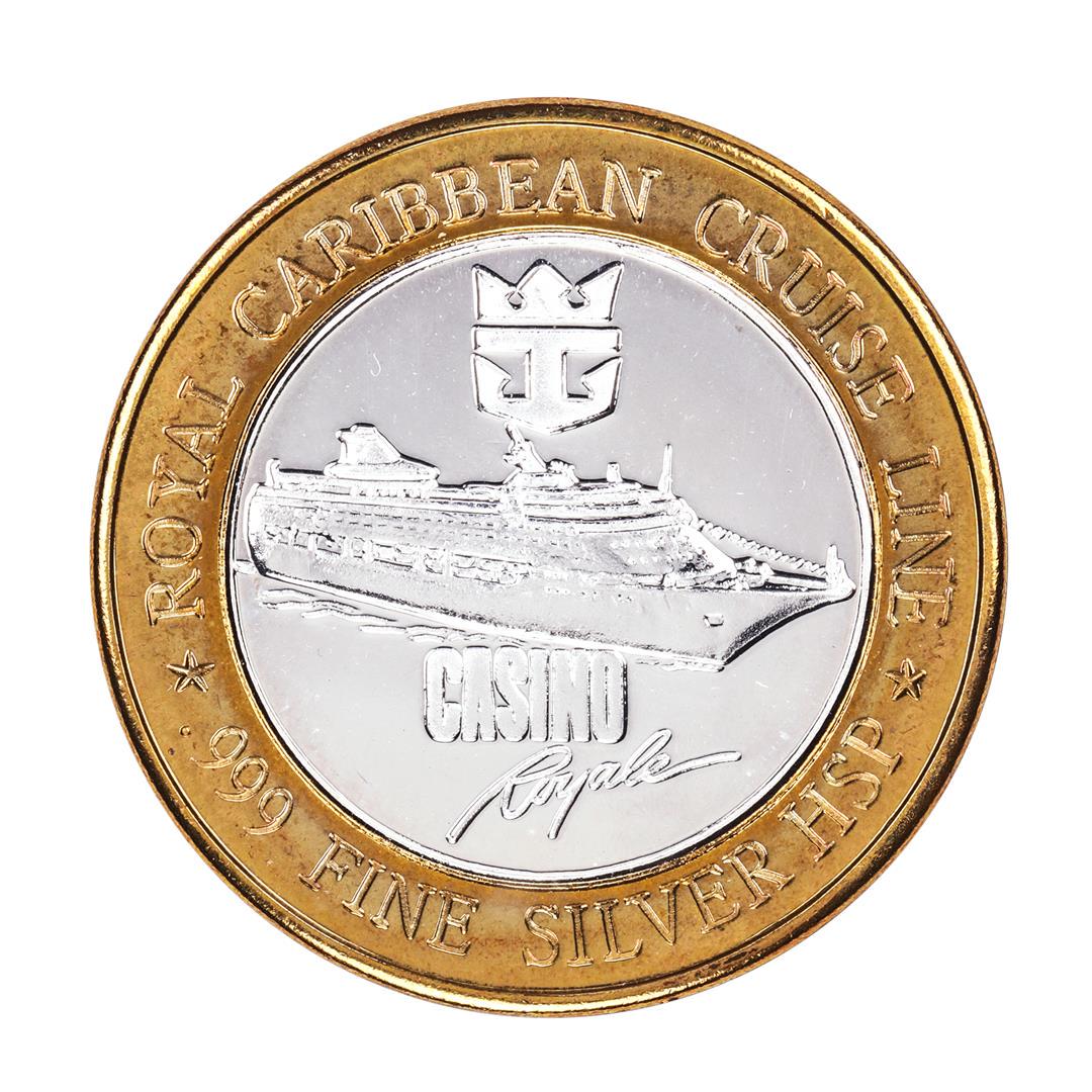 .999 Silver Royal Caribbean Cruise Line $10 Casino: One .999 Silver Royal Caribbean Cruise Line $10 Casino Limited Edition Gaming Token.