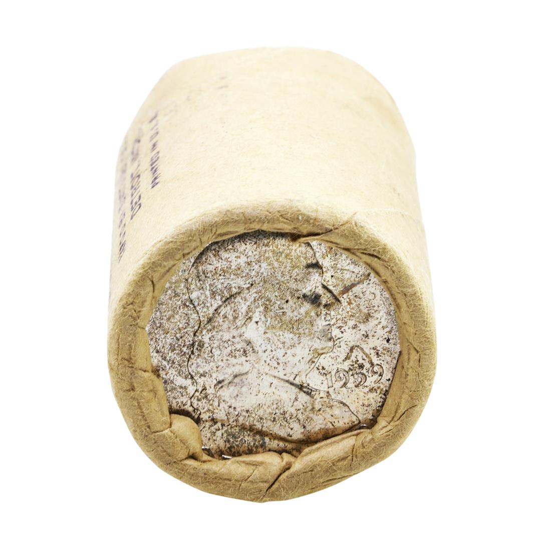 Original Bank Wrapped Roll of (20) Brilliant: One Original Bank Wrapped Roll of (20) Brilliant Uncirculated 1959 Franklin Half Dollar Coins.