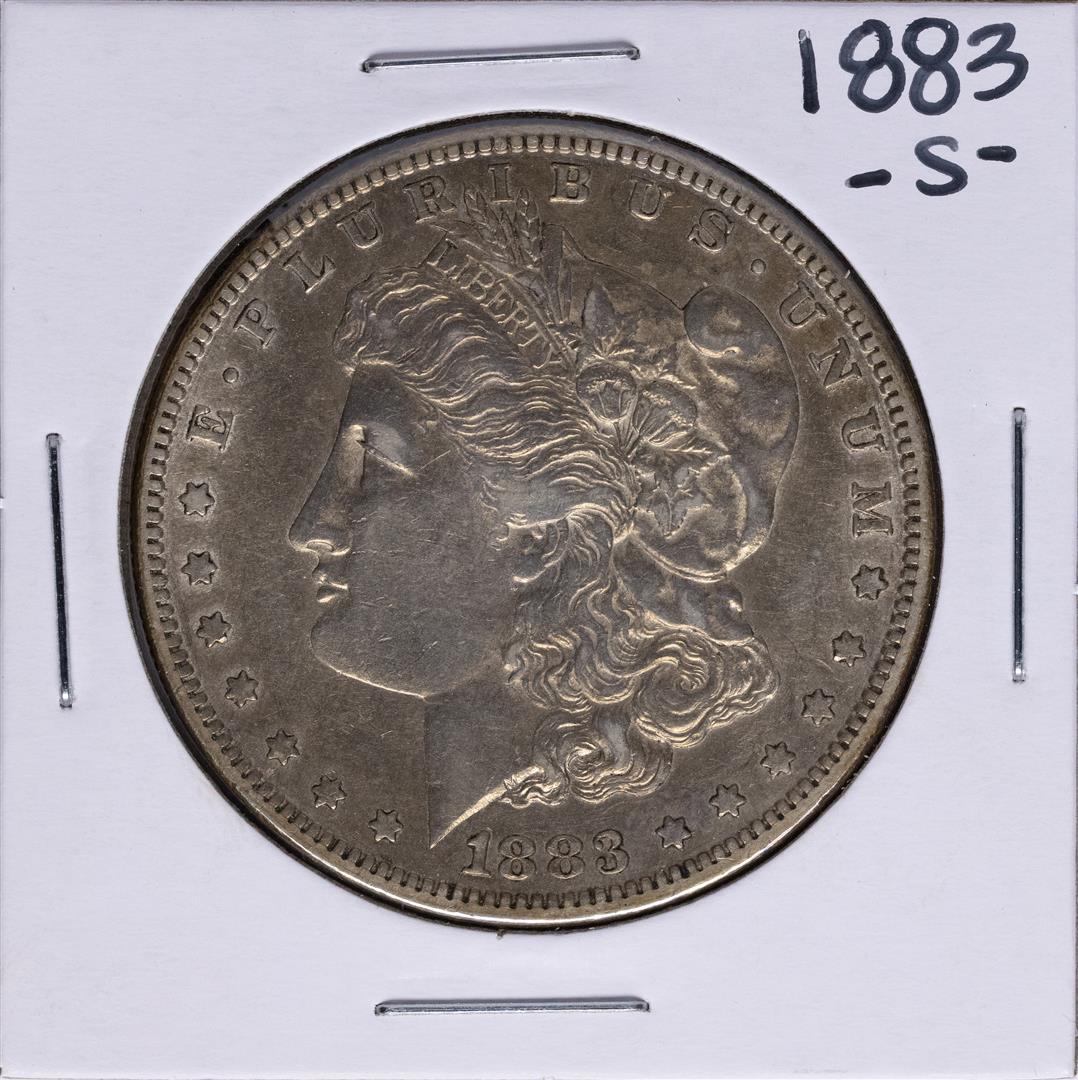 1883-S $1 Morgan Silver Dollar Coin: One 1883-S $1 Morgan Silver Dollar Coin.