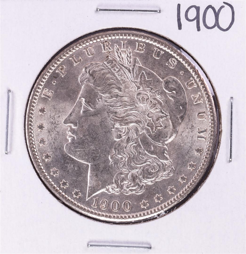 1900 $1 Morgan Silver Dollar Coin: One 1900 $1 Morgan Silver Dollar Coin.