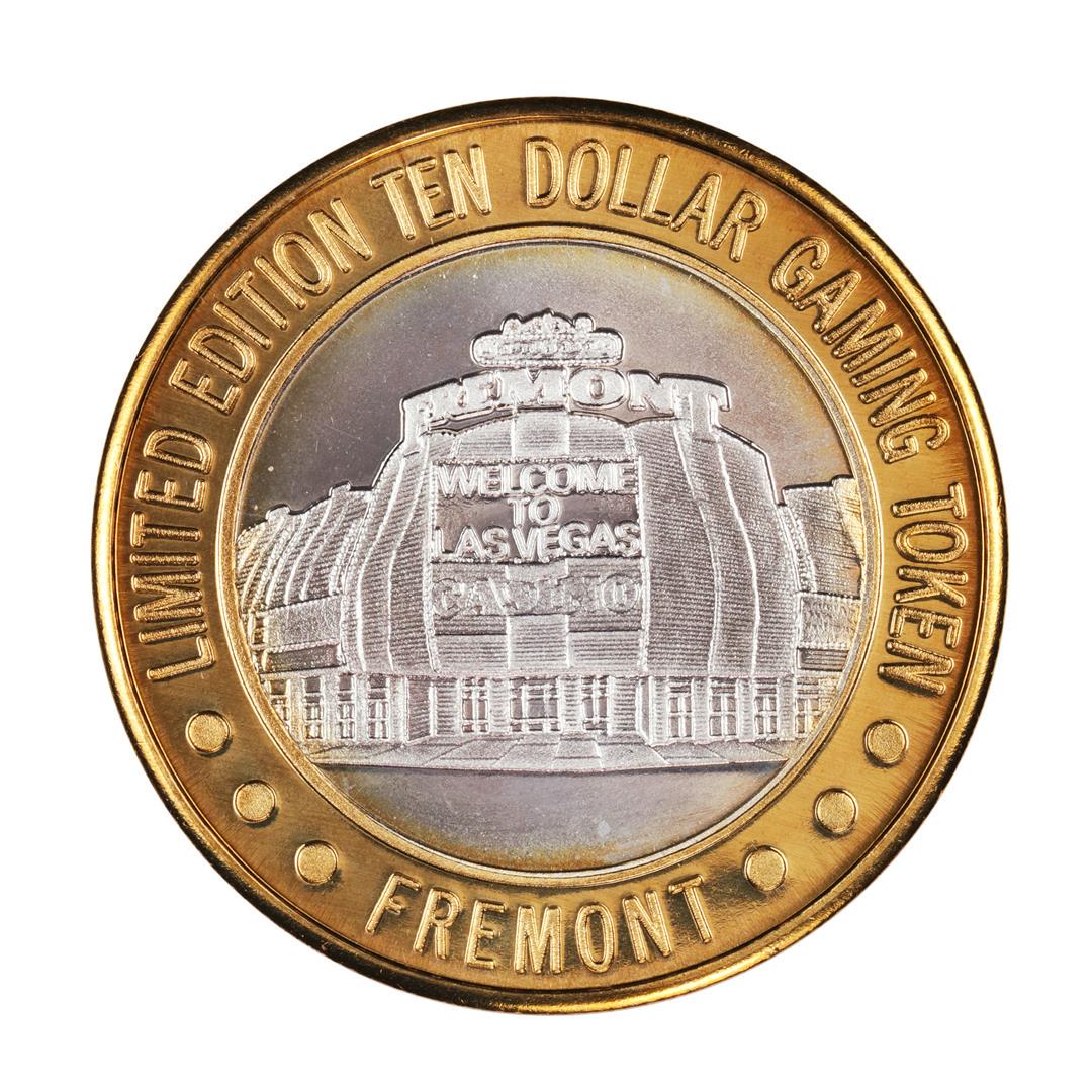 .999 Silver Sam Boyd's Fremont Las Vegas $10 Casino: One .999 Silver Sam Boyd's Fremont Las Vegas $10 Casino Limited Edition Gaming Token.