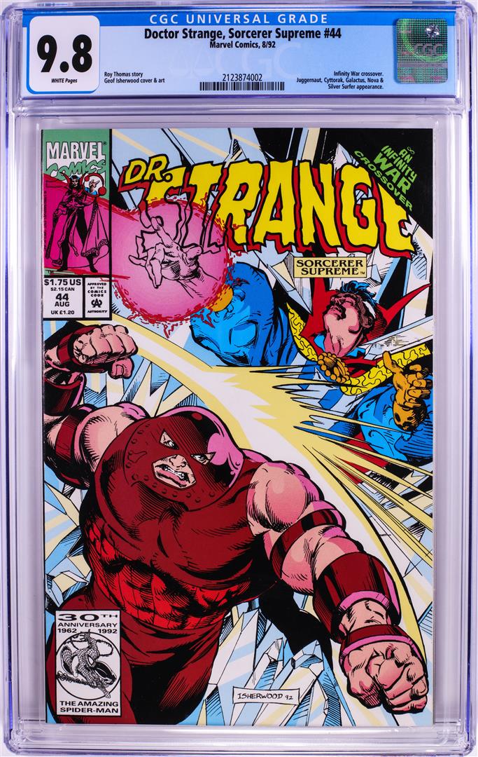Marvel Comics Doctor Strange Sorcerer Supreme #44 Comic: One Marvel Comics Doctor Strange Sorcerer Supreme #44 Comic Book 8/92 CGC 9.8.
