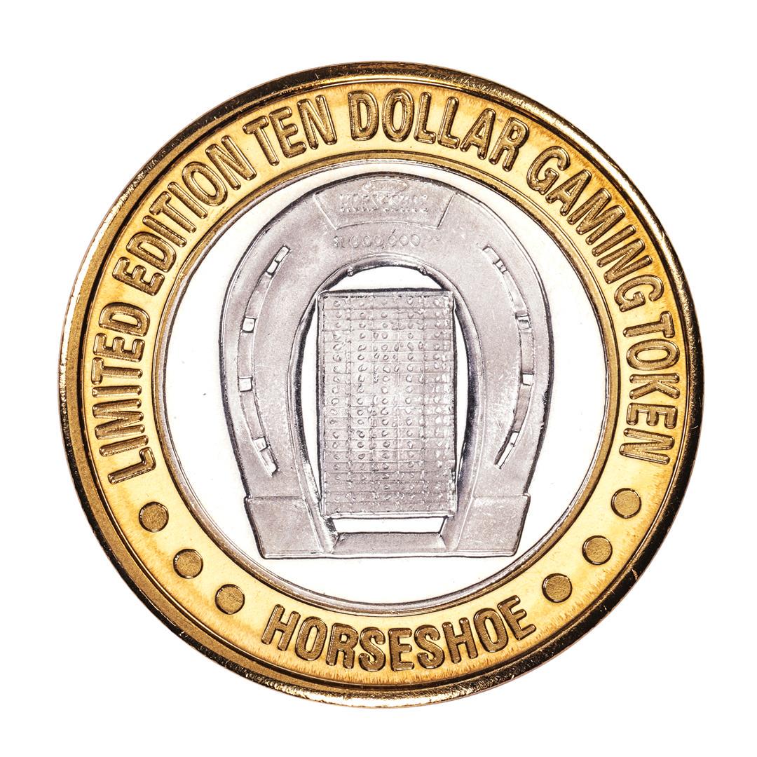 .999 Silver Binions Horseshoe Las Vegas, NV $10 Casino: One .999 Silver Binions Horseshoe Las Vegas, NV $10 Casino Limited Edition Gaming Token.