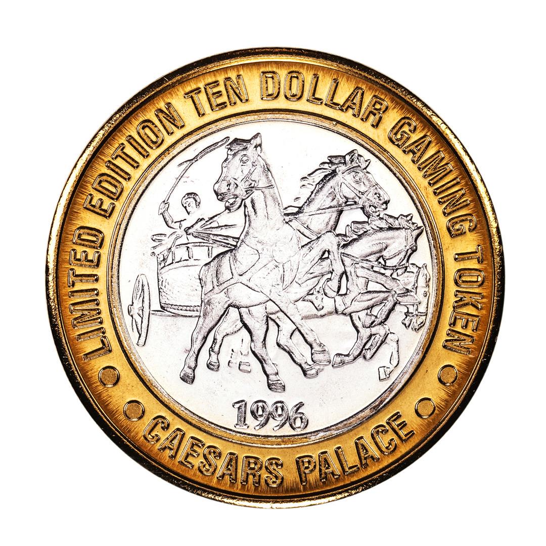 .999 Silver Caesars Palace Las Vegas, Nevada $40 Casino: One .999 Silver Caesars Palace Las Vegas, Nevada $40 Casino Limited Edition Gaming Token.