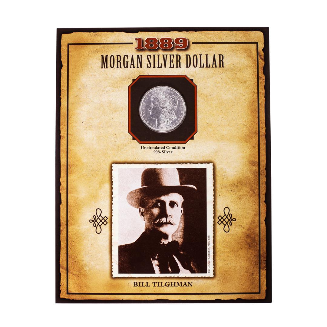 1889 $1 Morgan Silver Dollar Coin Bill Tilghman Legends: One 1889 $1 Morgan Silver Dollar Coin Bill Tilghman Legends of the Wild West.