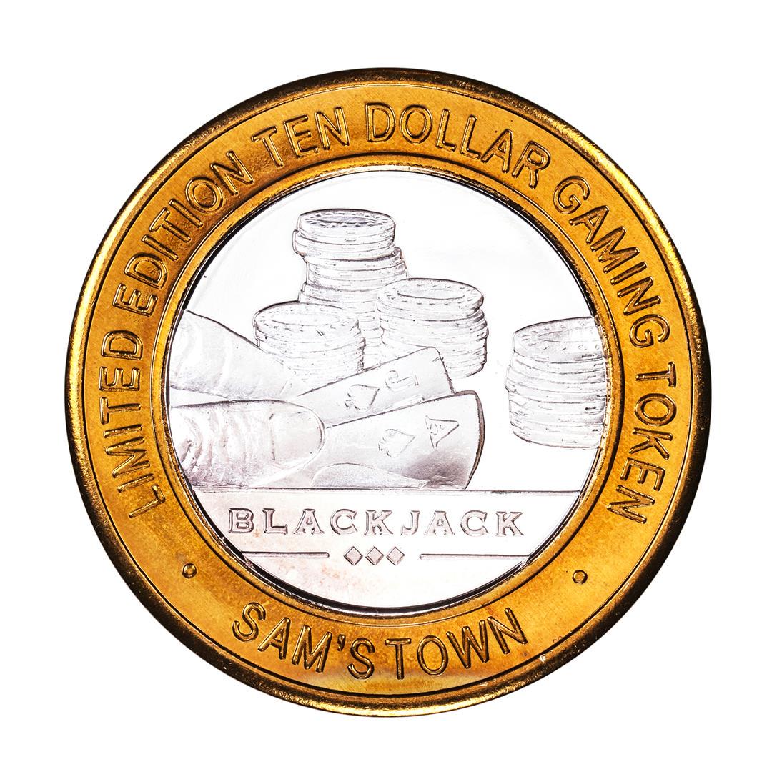 .999 Silver Sam's Town Las Vegas $10 Limited Edition: One .999 Silver Sam's Town Las Vegas $10 Limited Edition Casino Gaming Token.