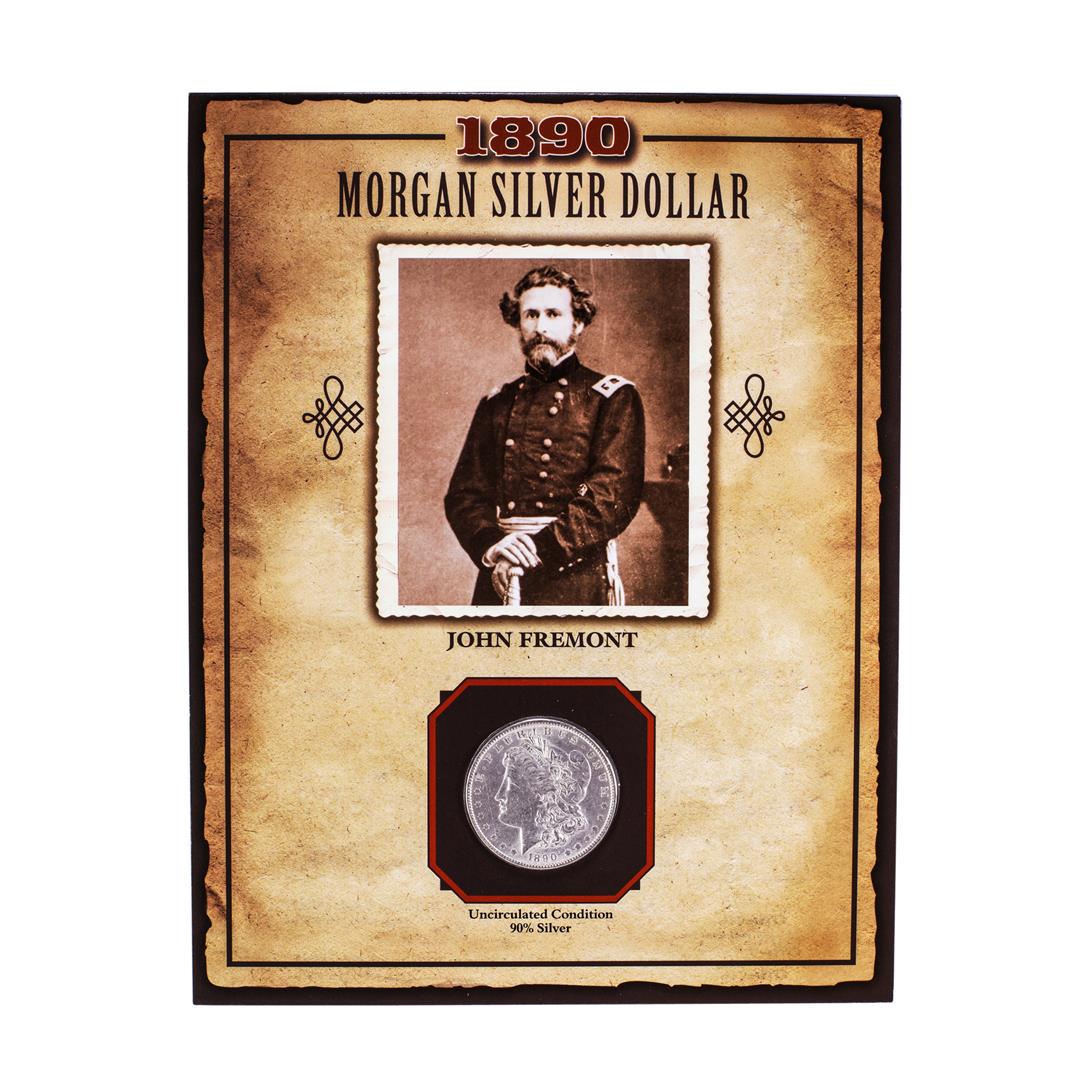 1890 $1 Morgan Silver Dollar Coin John Fremont Legends: One 1890 $1 Morgan Silver Dollar Coin John Fremont Legends of the Wild West.