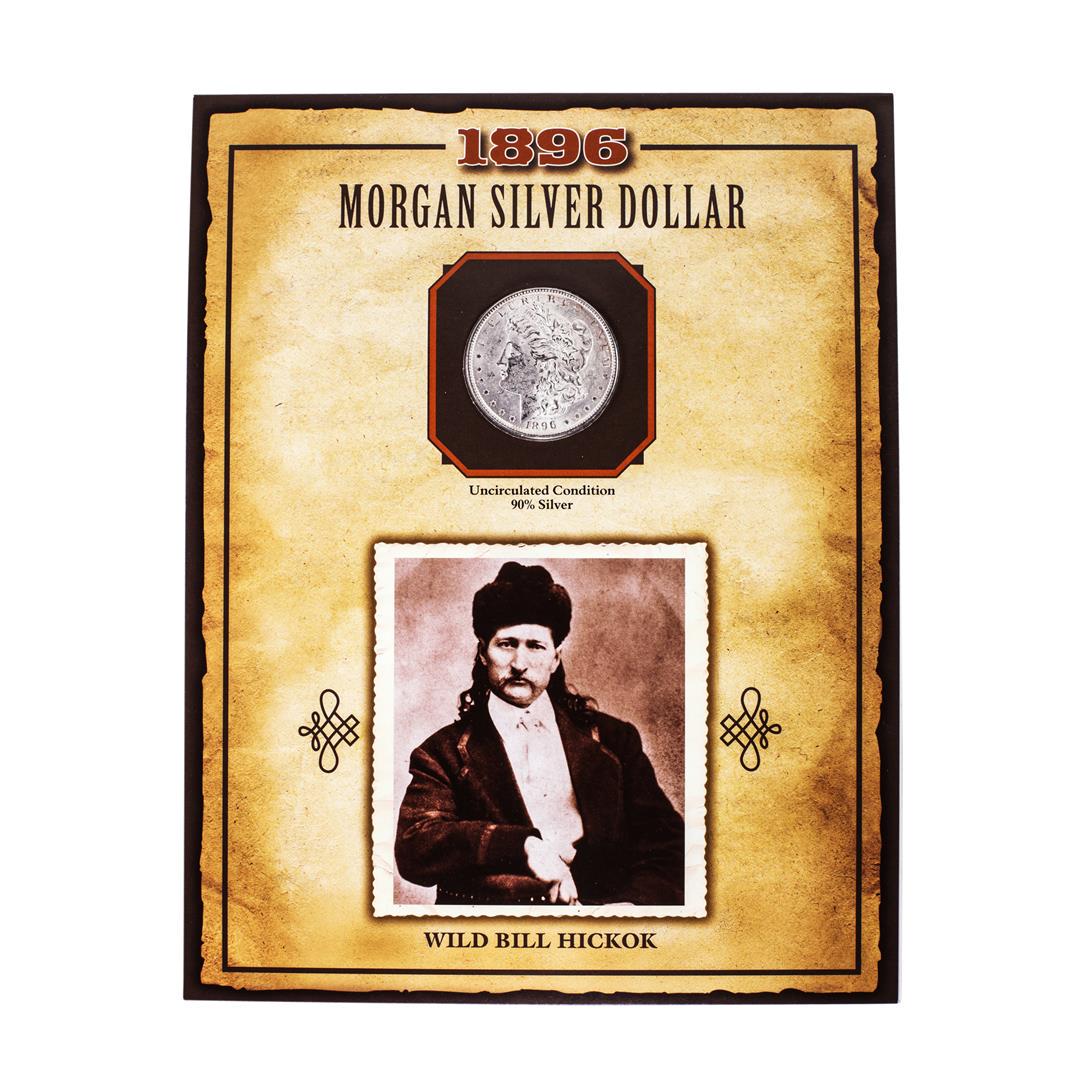 1896 $1 Morgan Silver Dollar Coin Wild Bill Hickok: One 1896 $1 Morgan Silver Dollar Coin Wild Bill Hickok Legends of the Wild West.