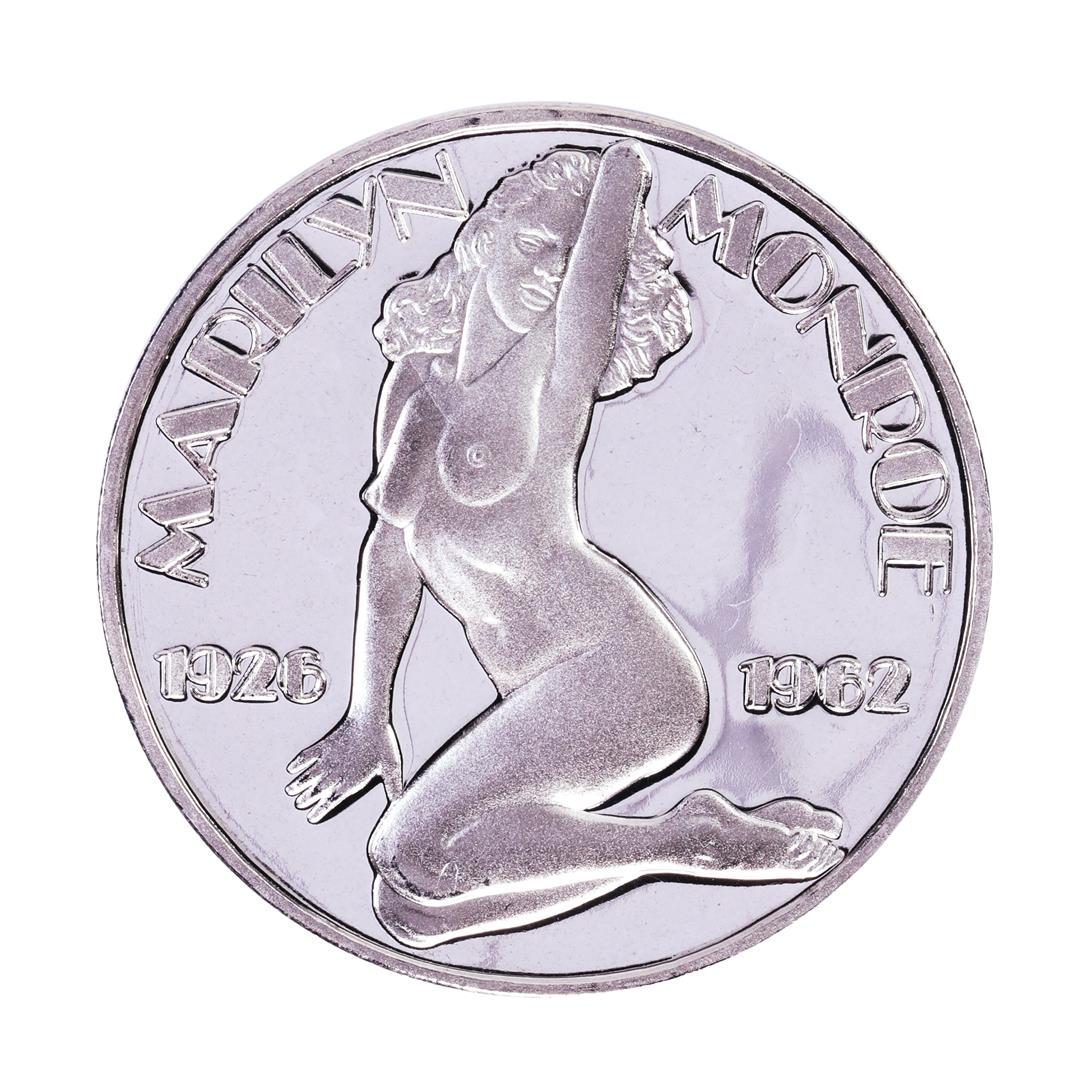 1926-1962 Marilyn Monroe Proof 1oz .999 Fine Silver: One 1926-1962 Marilyn Monroe Proof 1oz .999 Fine Silver Round.