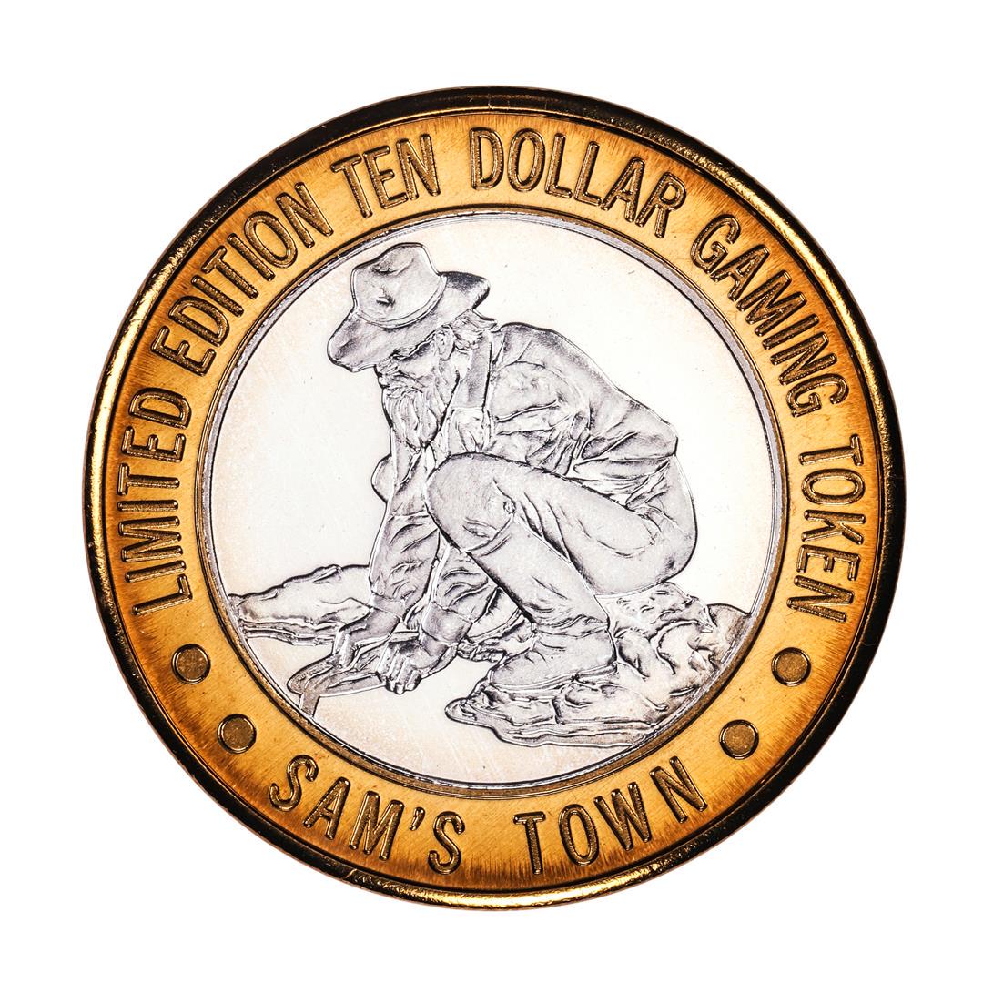 .999 Silver Sam's Town Las Vegas $10 Casino Limited: One .999 Silver Sam's Town Las Vegas $10 Casino Limited Edition Gaming Token.