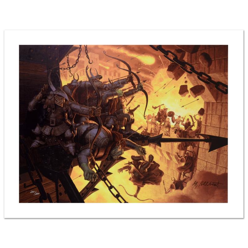 The Brothers Hildebrandt "The Siege Of Minas Tirith": Known world wide for their fantasy and science fiction illustrations, identical twin brothers Greg and Tim Hildebrandt created an abundance of fascinating artwork, most notably their illustration work
