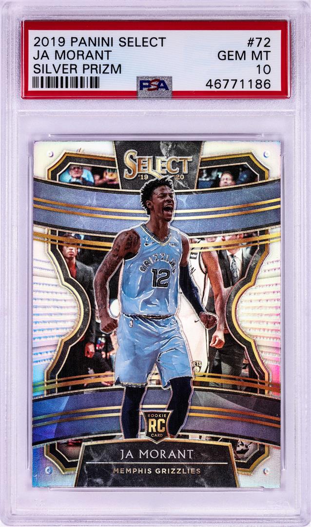 2019 Panini Select Silver Prizm Ja Morant Nba Card #72