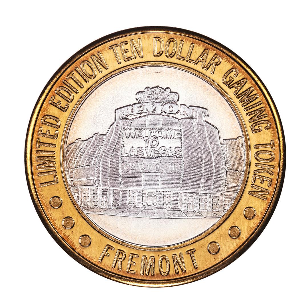 .999 Silver Sam Boyd's Fremont Las Vegas $10 Casino: One .999 Silver Sam Boyd's Fremont Las Vegas $10 Casino Limited Edition Gaming Token.
