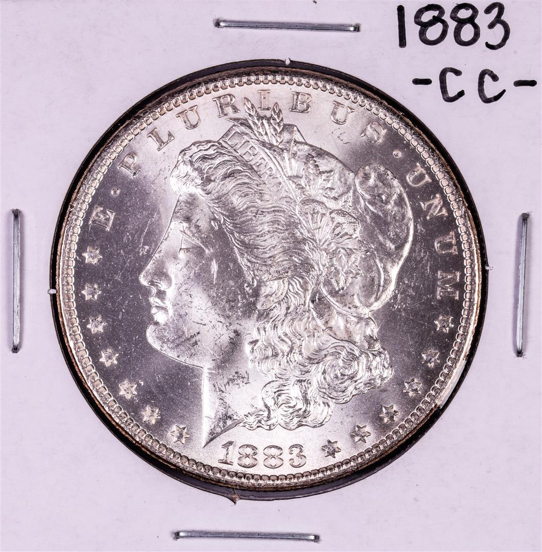 1883-CC $1 Morgan Silver Dollar Coin: One 1883-CC $1 Morgan Silver Dollar Coin.