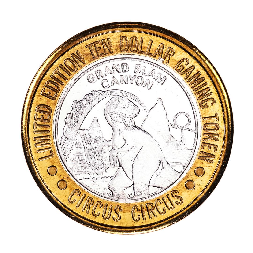 .999 Silver Circus Circus Hotel & Casino $10 Limited: One .999 Silver Circus Circus Hotel & Casino $10 Limited Edition Casino Gaming Token.