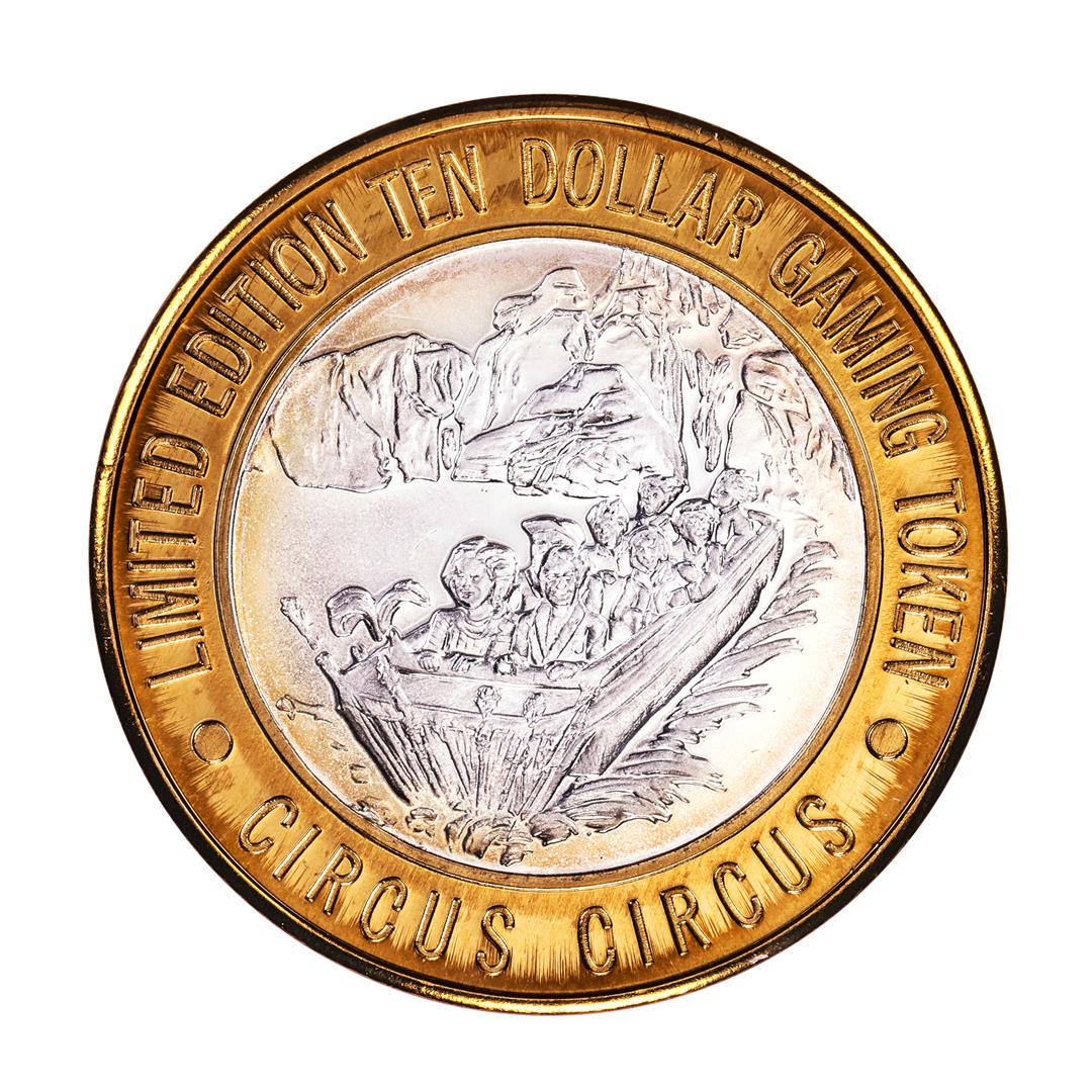 .999 Silver Circus Circus Hotel & Casino $10 Limited: One .999 Silver Circus Circus Hotel & Casino $10 Limited Edition Casino Gaming Token.