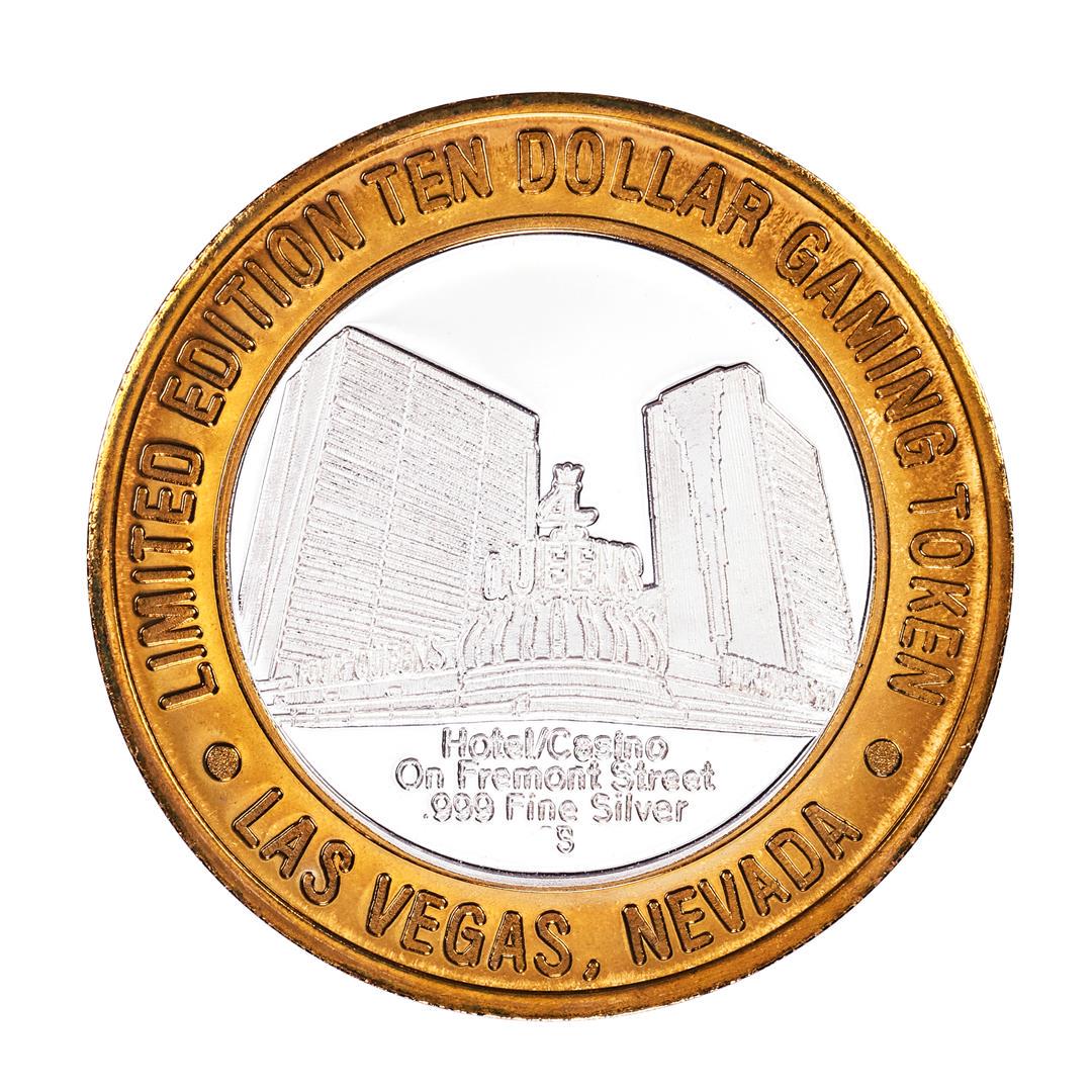 .999 Silver Four Queens Casino Hotel Las Vegas, NV $10: One .999 Silver Four Queens Casino Hotel Las Vegas, NV $10 Limited Edition Gaming Token.