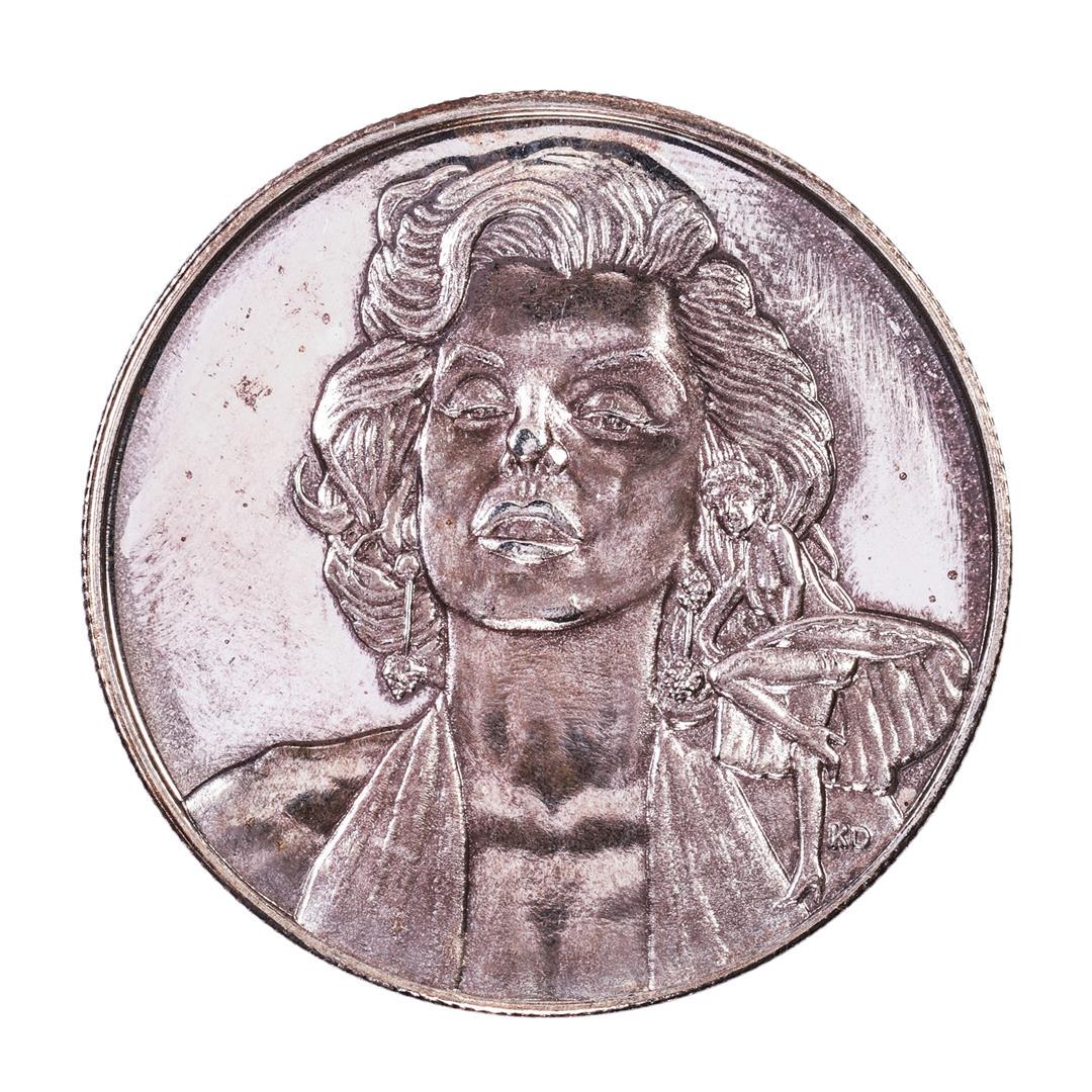 1962 Marilyn Monroe Limited Edition 1 Oz. .999 Fine: One 1962 Marilyn Monroe Limited Edition 1 Oz. .999 Fine Silver Round.
