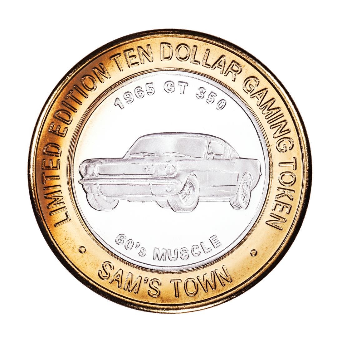 .999 Silver Sam's Town Las Vegas, Nevada $10 Limited: One .999 Silver Sam's Town Las Vegas, Nevada $10 Limited Edition Casino Gaming Token.