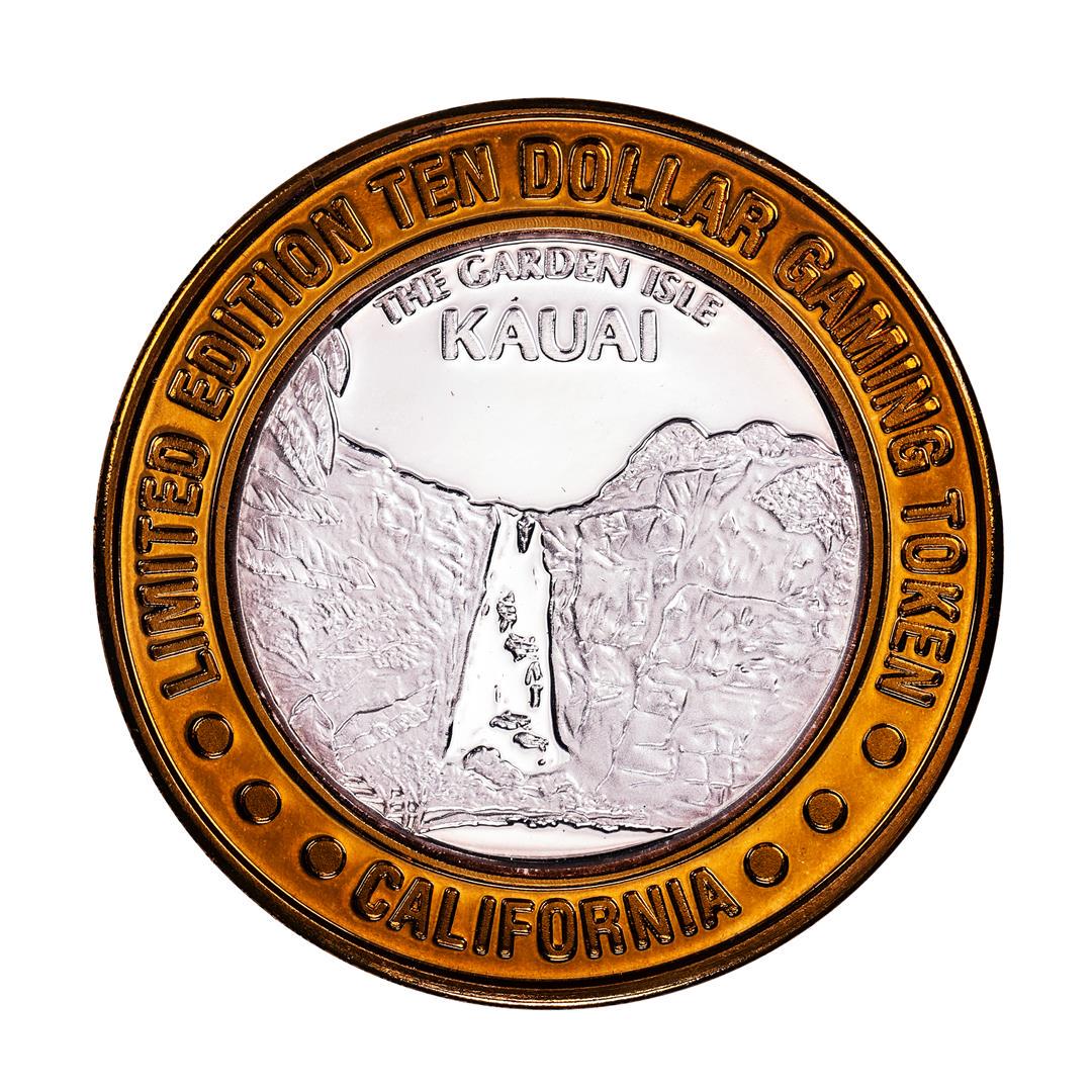 .999 Fine Silver Sam Boyd's California Casino $10 Limited Edition Gaming Token: One .999 Fine Silver Sam Boyd's California Casino $10 Limited Edition Gaming Token.