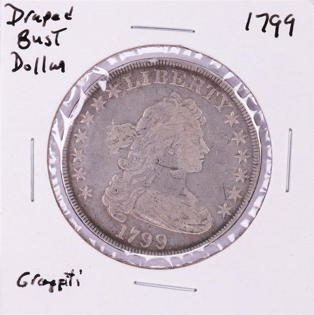 1799 1 Draped Bust Silver Dollar Coin