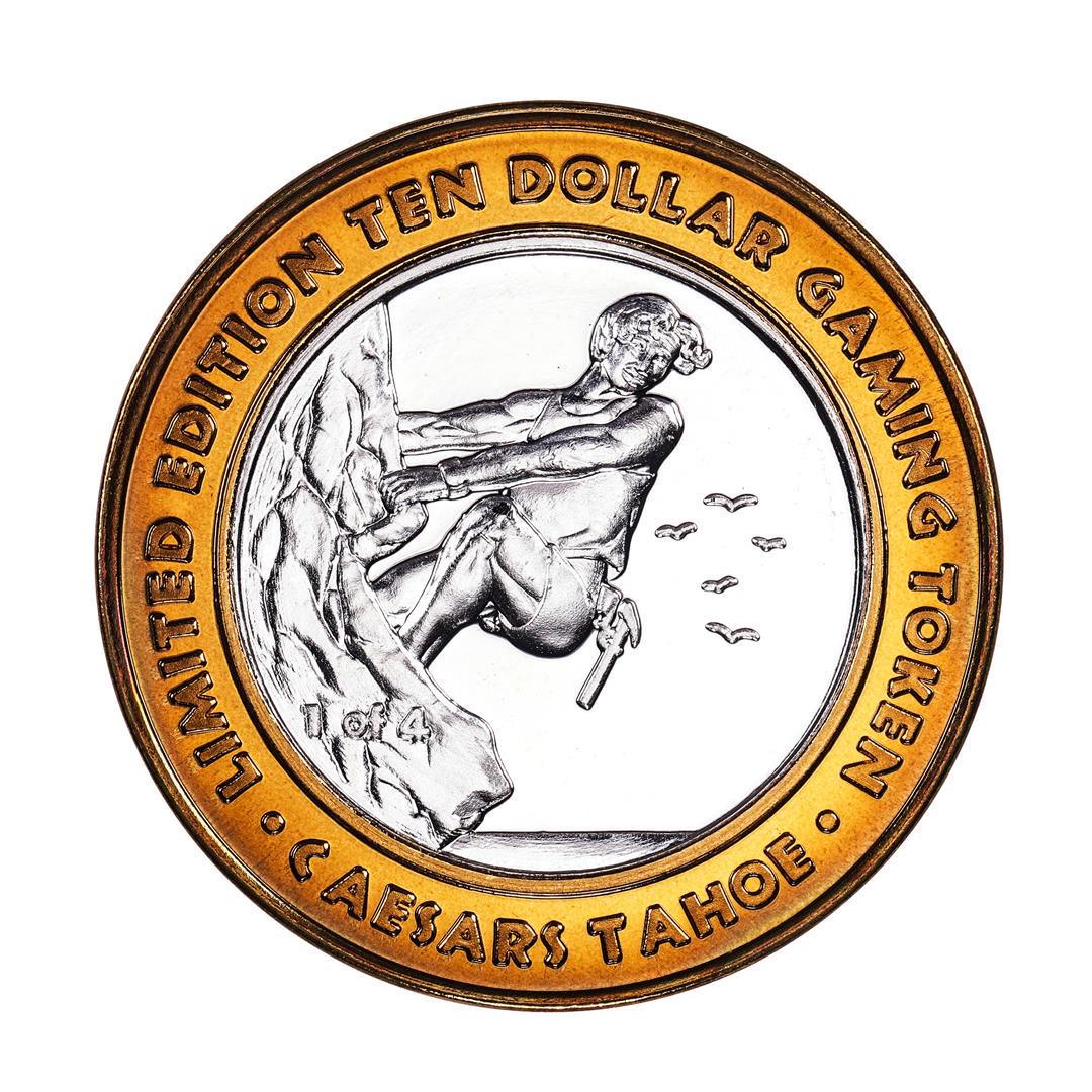 .999 Fine Silver Caesars Tahoe Lake Tahoe, Nevada $10 Limited Edition Gaming Token: One .999 Fine Silver Caesars Tahoe Lake Tahoe, Nevada $10 Limited Edition Gaming Token.