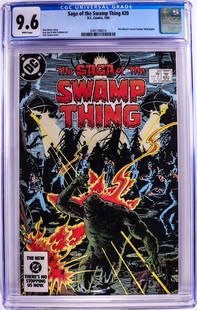 D.C. Comics Saga of the Swamp Thing #20 Comic Book 1/84 CGC 9.6: One D.C. Comics Saga of the Swamp Thing #20 Comic Book 1/84 CGC 9.6. CGC Graded.