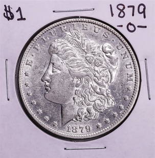 1879-O $1 Morgan Silver Dollar Coin: One 1879-O $1 Morgan Silver Dollar Coin.