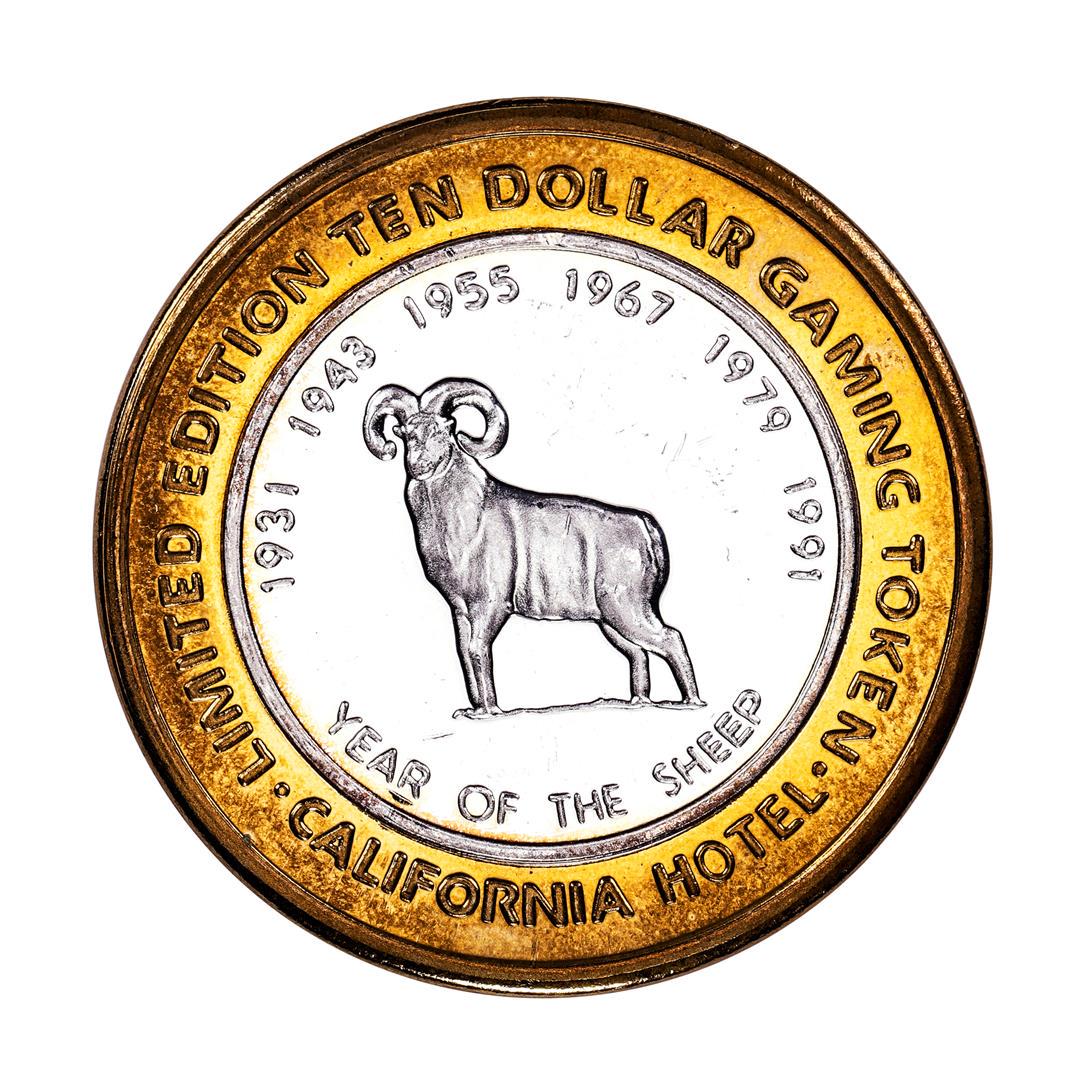 .999 Fine Silver Sam Boyd's California Casino $10 Limited Edition Gaming Token: One .999 Fine Silver Sam Boyd's California Casino $10 Limited Edition Gaming Token.