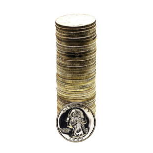 Roll of (40) Proof 1959 Washington Quarter Coins: One Roll of (40) Proof 1959 Washington Quarter Coins.