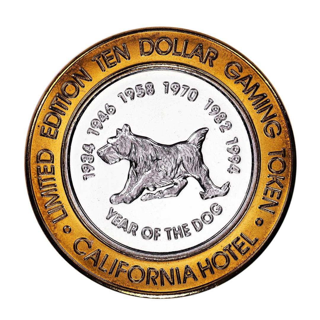 .999 Silver Sam Boyd's California $10 Casino Limited Edition Gaming Token: One .999 Silver Sam Boyd's California $10 Casino Limited Edition Gaming Token.