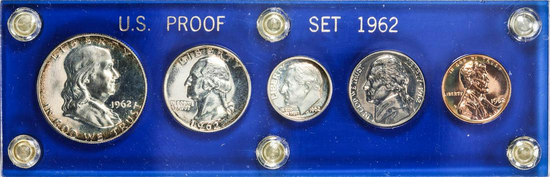 1962 (5) Coin Proof Set: One 1962 (5) Coin Proof Set.