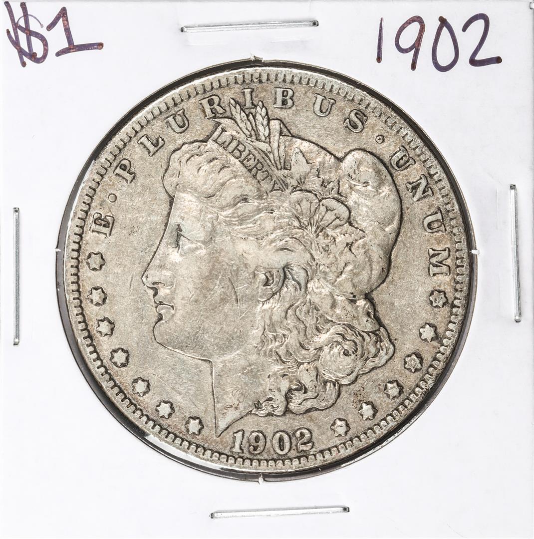 1902 $1 Morgan Silver Dollar Coin: One 1902 $1 Morgan Silver Dollar Coin.