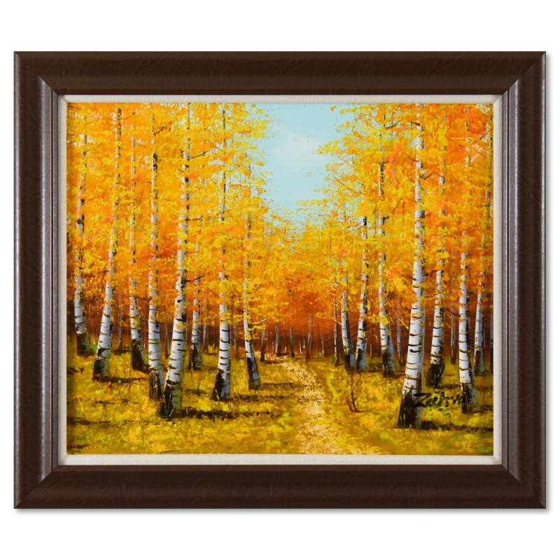 Zahra Original Oil Painting On Canvas: This is an original oil painting on canvas by Zahra, hand signed by the artist. This piece comes framed. Includes Letter of Authenticity. Measures approx. 30" x 26" (frame), 24" x 20" (image). There i