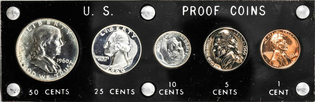 1960 (5) Coin Proof Set: One 1960 (5) Coin Proof Set.