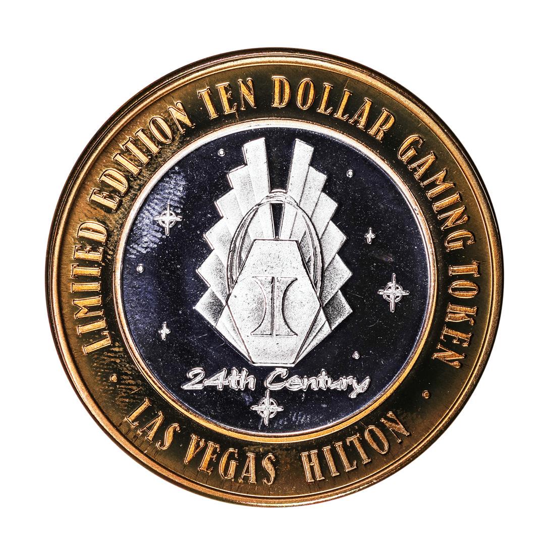 .999 Silver Hilton Las Vegas, Nevada $10 Casino Limited Edition Gaming Token: One .999 Silver Hilton Las Vegas, Nevada $10 Casino Limited Edition Gaming Token.